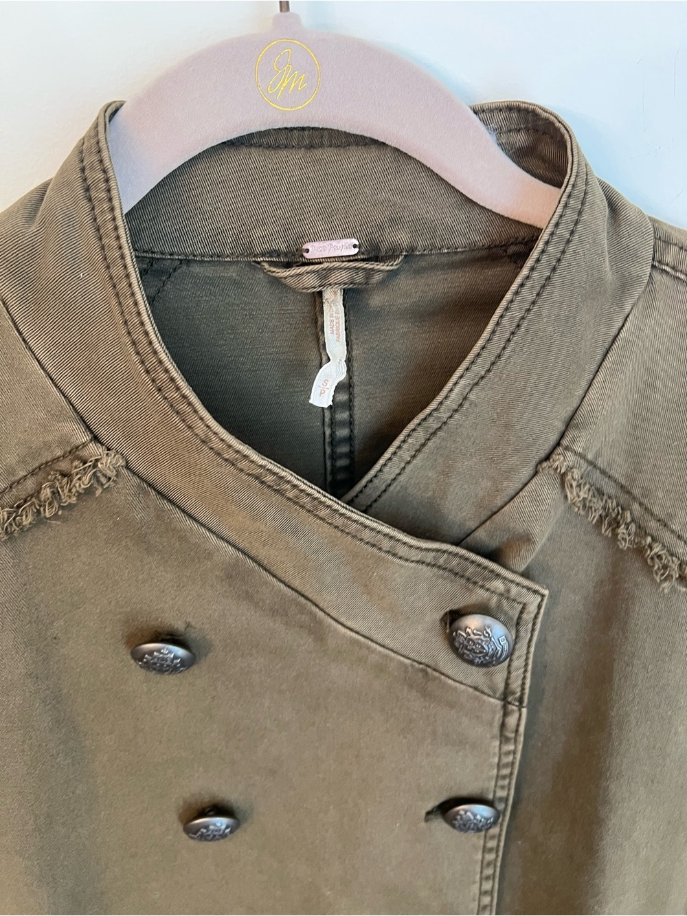 Free People Military Green peplum jacket Corset Jacket - Picture 8 of 11